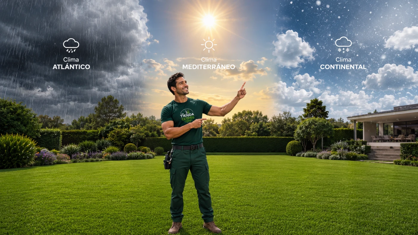 elegir cesped clima